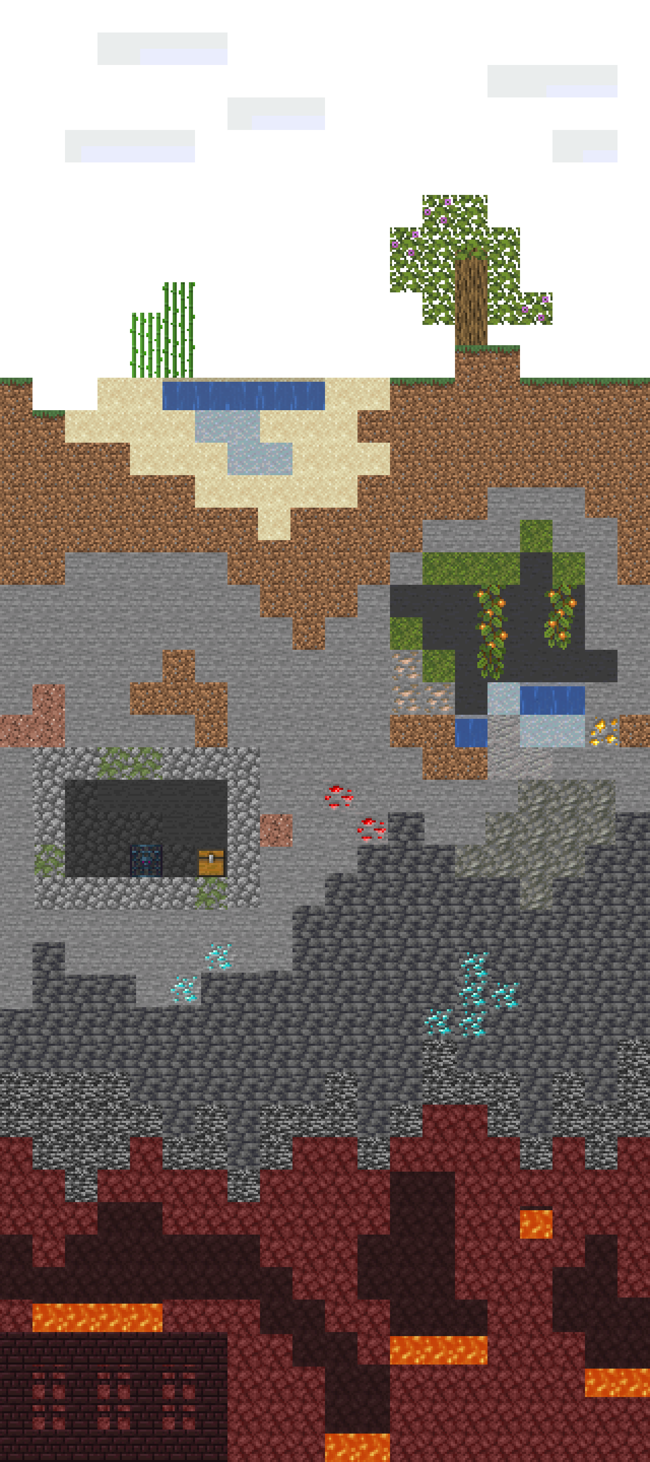 An animated minecraft world for a project of a friend of mine