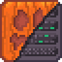 A logo for a pumpkinmc based hoster